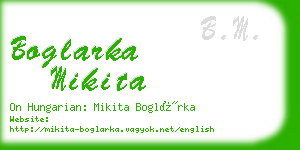 boglarka mikita business card